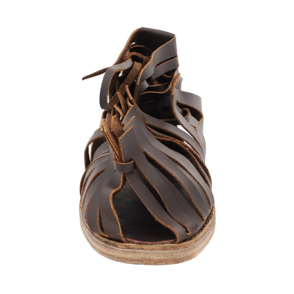 Roman Sandals, Dark Brown Size 7-12