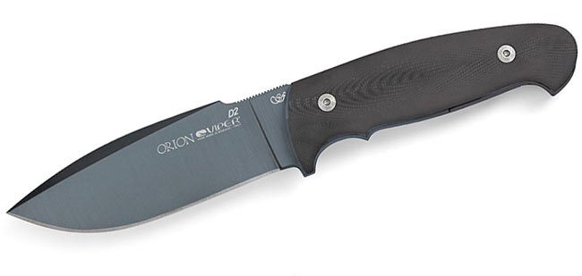 Orion-Fixed Blade, Black G-10, PVD Coated