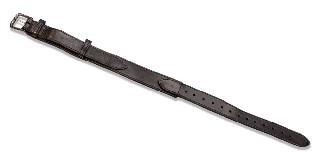 LeatherWorks Knight Black Leather Belt