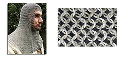 Chainmail Coif, Count Grade, Full Mantle, Square Face Code 2