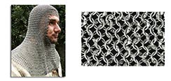 Chainmail Coif, Knight Grade Code 8