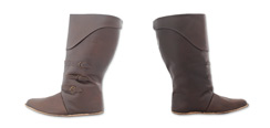 Mid Calf Boots, Dark Brown