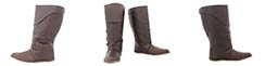 Mid Calf Boots, Dark Brown Size 10-1/2
