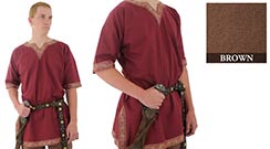 Viking Shirt, Brown Large