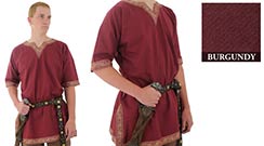 Viking Shirt, Burgundy X-Large