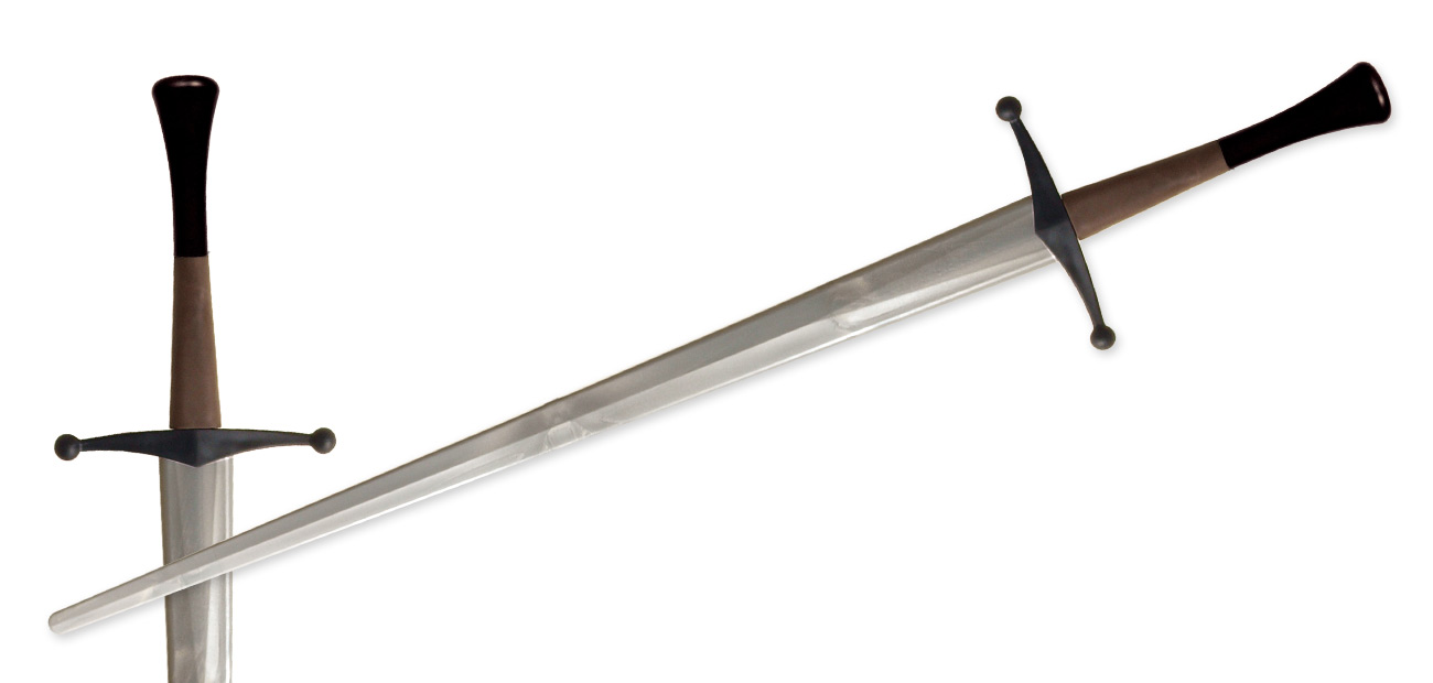 Synthetic Bastard Sparring Sword-Silver Blade