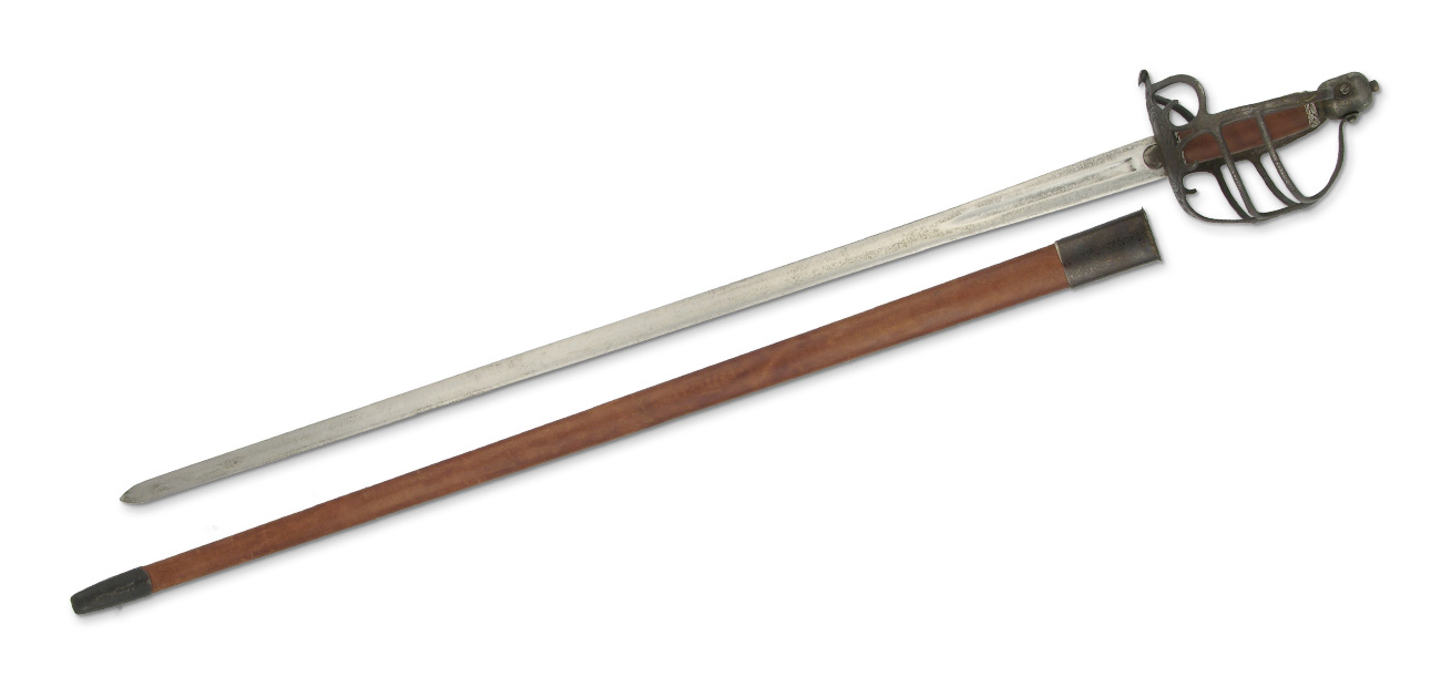 Mortuary Hilt Sword Antiqued