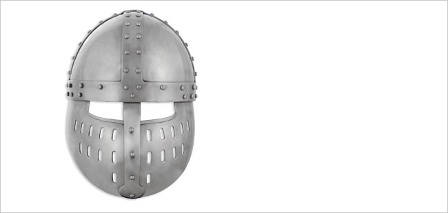 Crusader Spangenhelm with face guard
