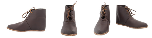 Front Laced Ankle Boots, Dark Brown