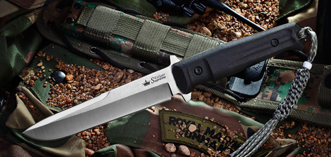 Trident Tactical Knife, AUS-8 Stainless with Satin Finish