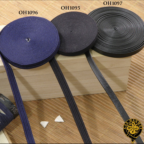 Tsuka-ito Leather (Black), approx. 20ft.