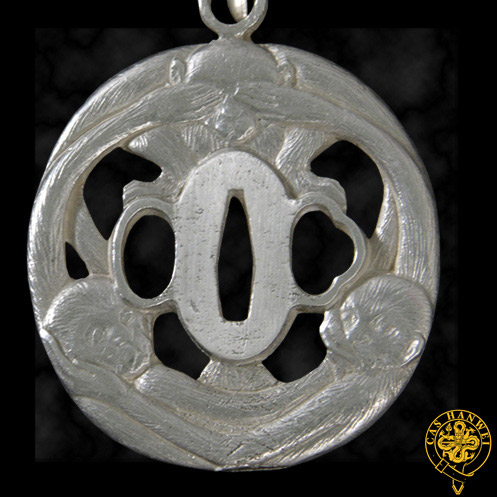 Three Monkey Tsuba Pendant