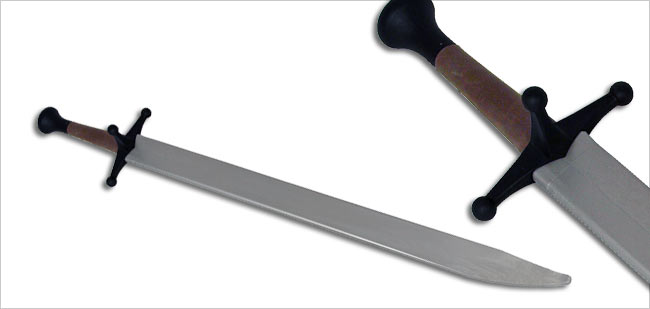 Synthetic Messer Sparring Sword - Silver Blade