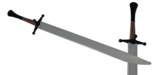 Synthetic Langes Messer Sparring Sword - Silver Blade