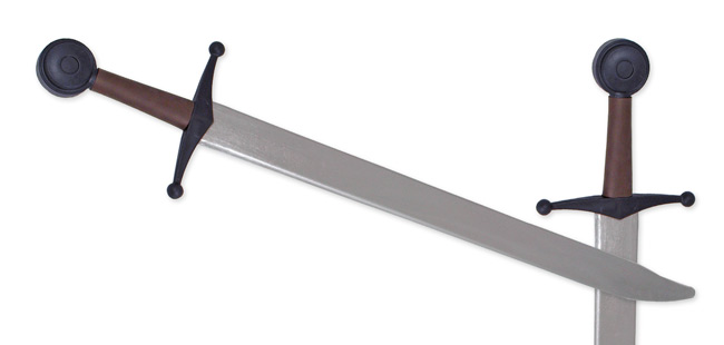Synthetic Falchion Sparring Sword-Silver Blade