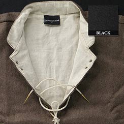 15th C Doublet, Wool/Cotton, Black