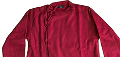 10 c Mongolian Wool Coat Burgandy M