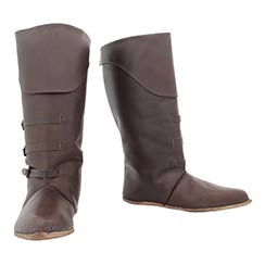 Mid Calf Boots, Dark Brown