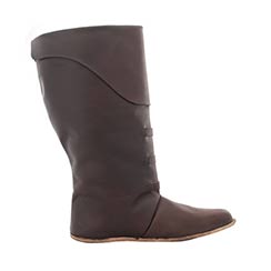 Mid Calf Boots, Dark Brown