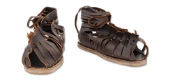 Roman Sandals, Dark Brown Size 10-1/2