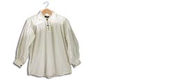 Cotton Shirt, Collared, Button Neck, White XX-Large