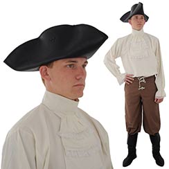 Tricorn Hat, Leather