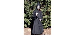 Medieval Hooded Cloak - Black - Medium