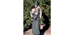 Medieval Hooded Cloak - Green - Medium