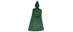 Medieval Hooded Cloak - Green
