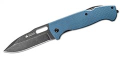 Ute EDC Utility Knife w/ Dark TactWash Blue / Gray Handle