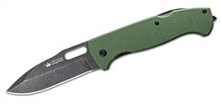 Ute EDC Utility Knife w/ Dark Stone Wash Green Handle