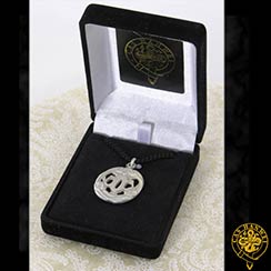 Three Monkey Tsuba Pendant