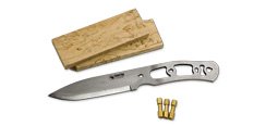 No. 10 SFK Kit-Carbon Steel/Curly Birch Scales 