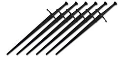 Synthetic Longsword School 6-Pack - Black Blade 