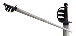 Synthetic Basket Hilt Sparring Sword-Silver Blade