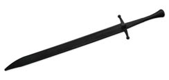Synthetic Langes Messer Sparring Sword - Black Blade & Hilt