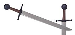 Synthetic Falchion Sparring Sword-Silver Blade
