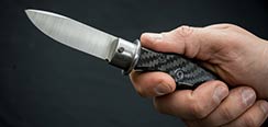 OSC-ii Carbon Fiber Cane Sword w/ Lockback Knife
